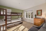 Bunk room with 5 twin beds with new mattresses